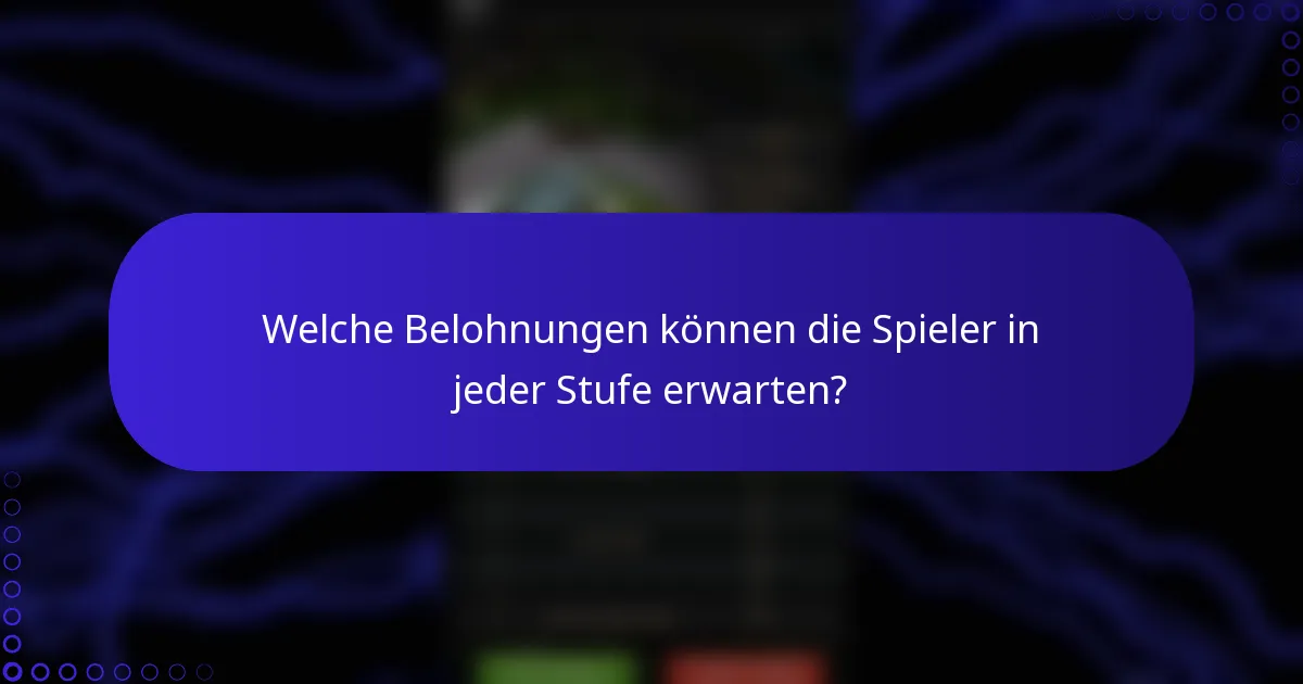 Welche Belohnungen können die Spieler in jeder Stufe erwarten?